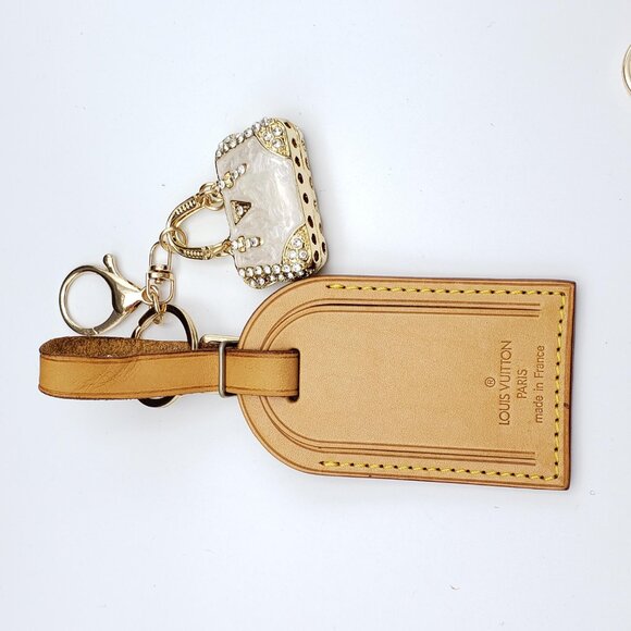 Authentic Louis Vuitton Luggage Nametag with Unbranded Keycharm - Picture 6 of 9
